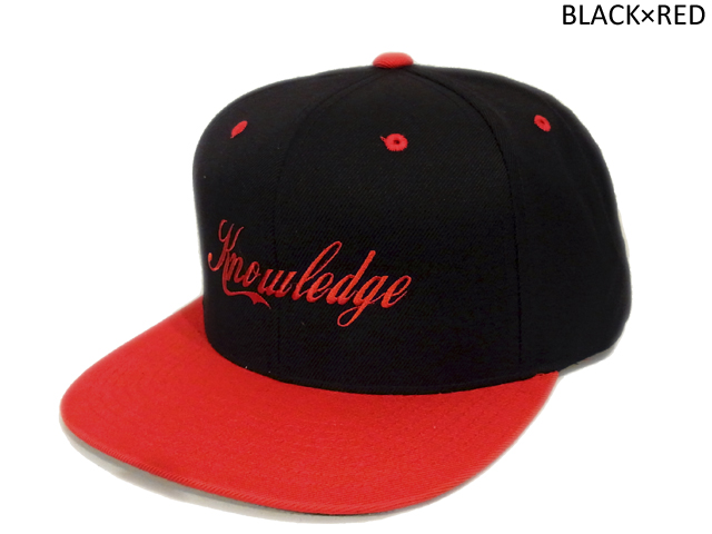 【KNOWLEDGE（ナレッジ）オリジナル】　KNOWLEDGE 2tone Baseball Cap　カラー：ブラック×レッド