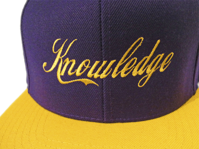 【KNOWLEDGE（ナレッジ）オリジナル】　KNOWLEDGE 2tone Baseball Cap　カラー：パープル×イエロー