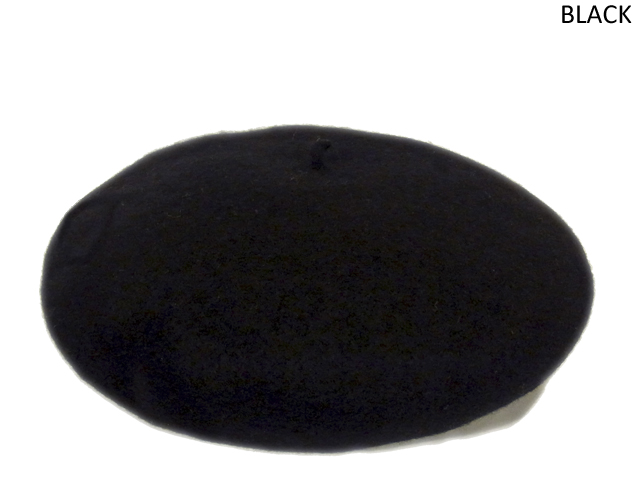 【KNOWLEDGE（ナレッジ）】　Wool Basque Beret（日本製）　カラー：ブラック