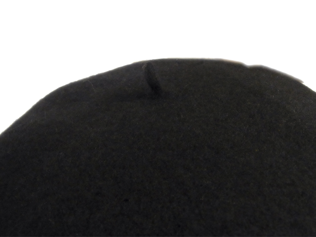 【KNOWLEDGE（ナレッジ）】　Wool Basque Beret（日本製）　カラー：ブラック