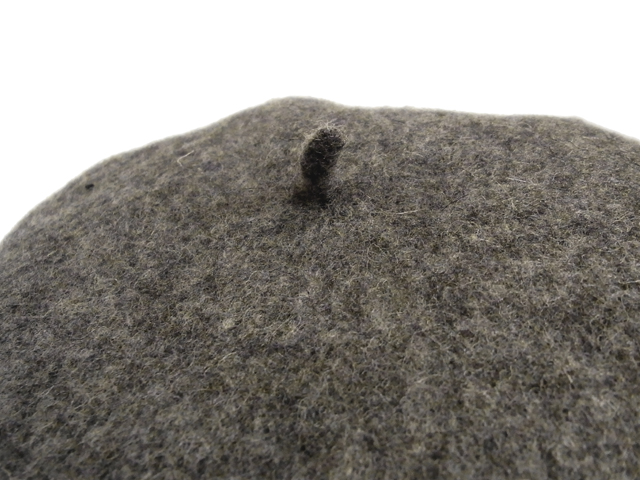 【KNOWLEDGE（ナレッジ）】　Heather Felt Beret（日本製）　カラー：グレー