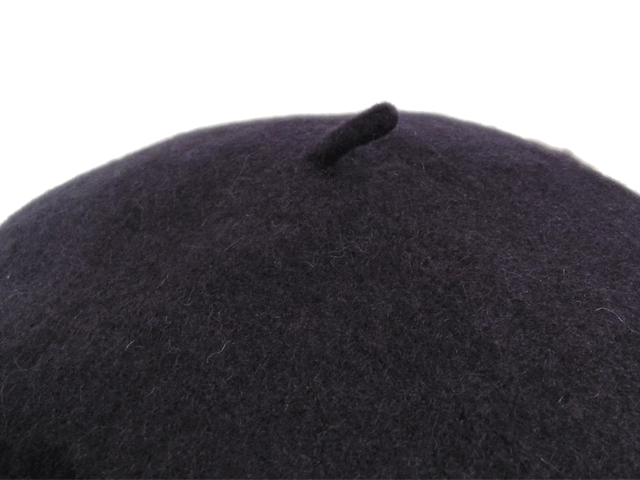 【KNOWLEDGE（ナレッジ）】　Heather Felt Beret（日本製）　カラー：ネイビー