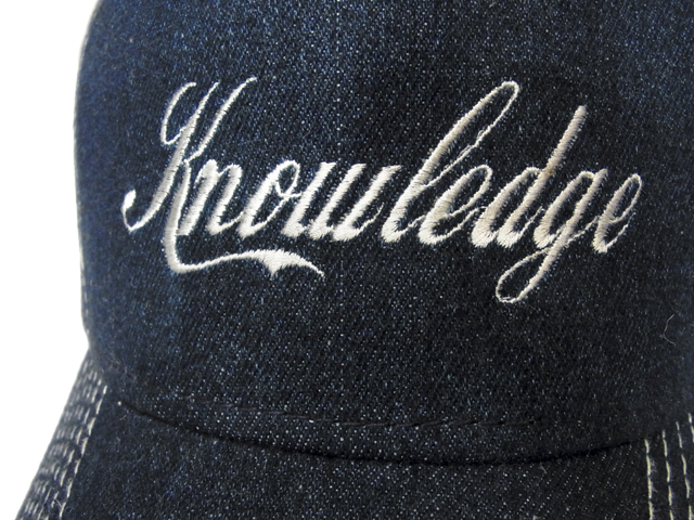 【KNOWLEDGE（ナレッジ）オリジナル】　KNOWLEDGE Denim  Mesh Cap（日本製）　カラー：ホワイト